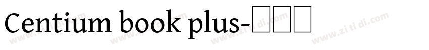 Centium book plus字体转换